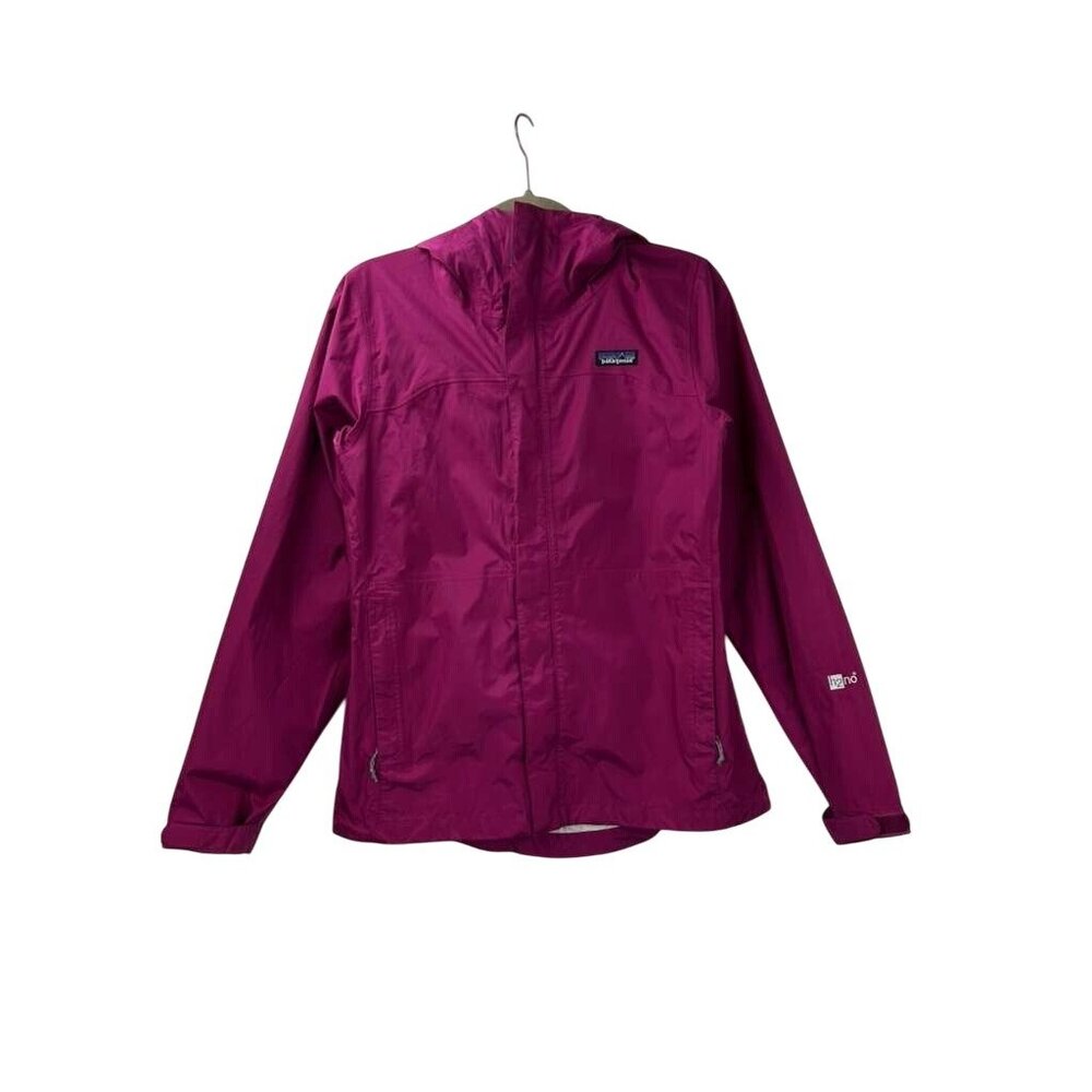 Patagonia Jacket Women's Medium Pink H2no Rain Torrentshell Lightweight Hooded - Picture 1 of 16
